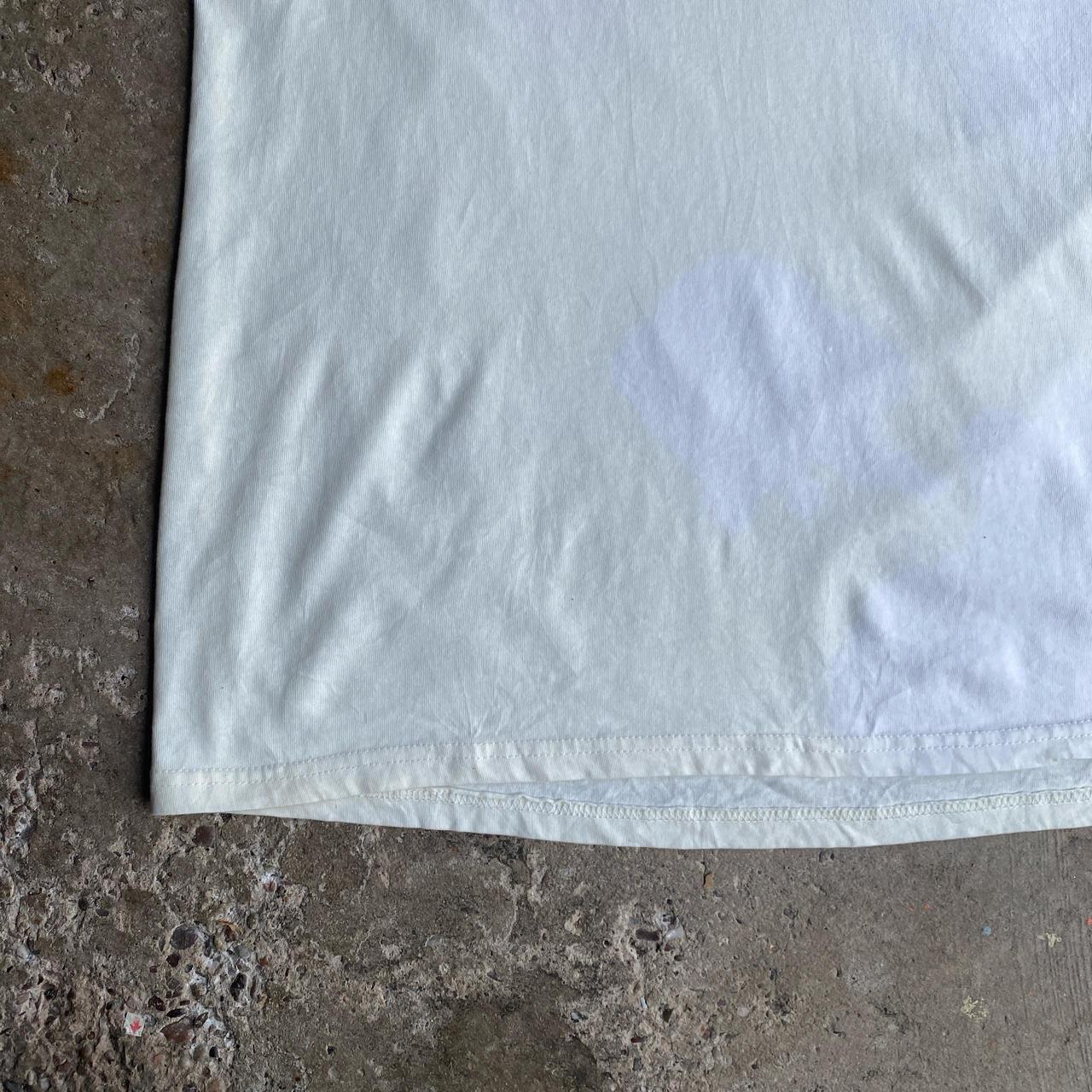 White/Cream Graphic Bar T-Shirt - 2XL