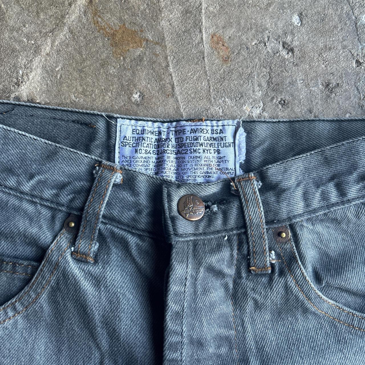 Grey Avirex Denim Shorts