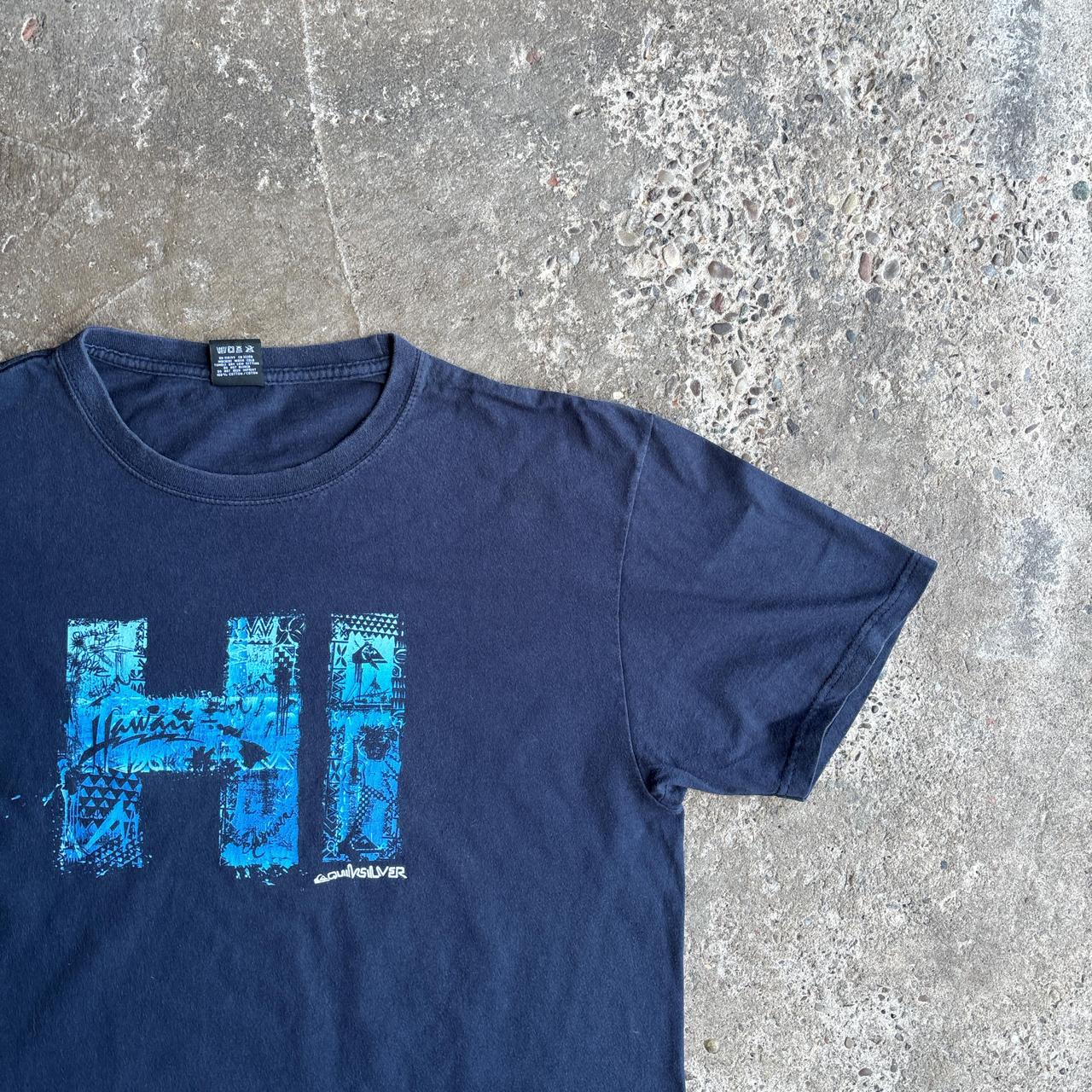 Y2K Navy Quiksilver Graphic T-Shirt
