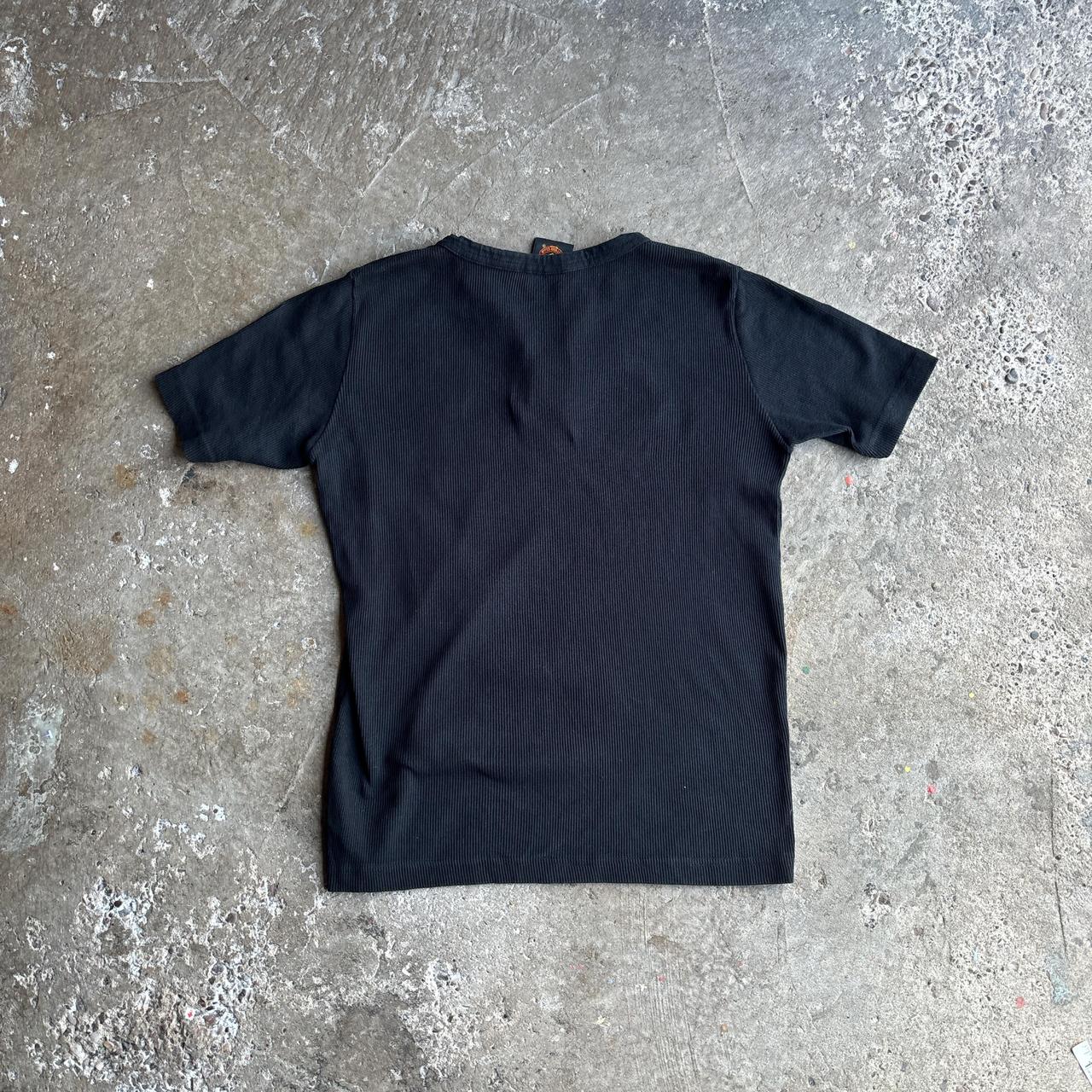 Vintage Manchester United Ribbed Black Buttom Up T-Shirt