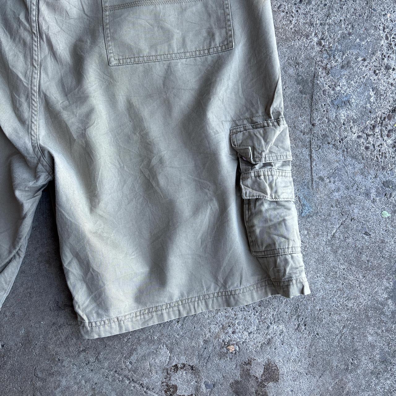 Beige Wrangler Cargo Shorts