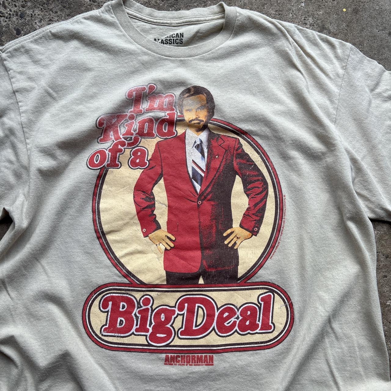 Cream Anchorman promotional tee