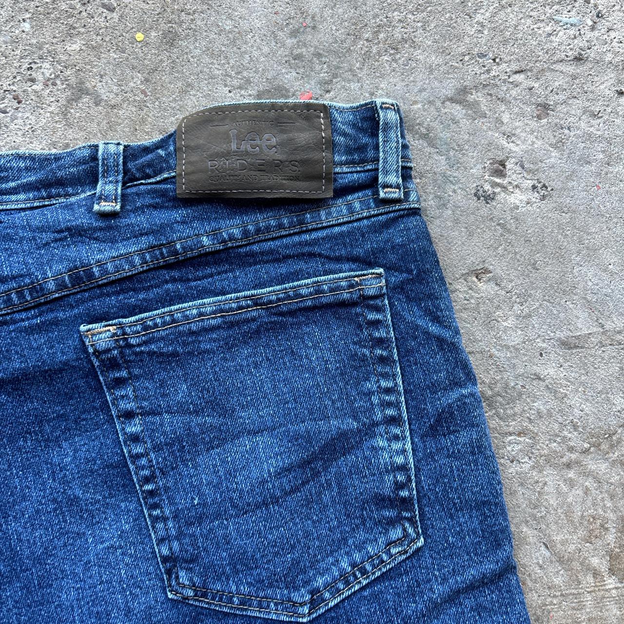 Navy Lee Riders denim shorts