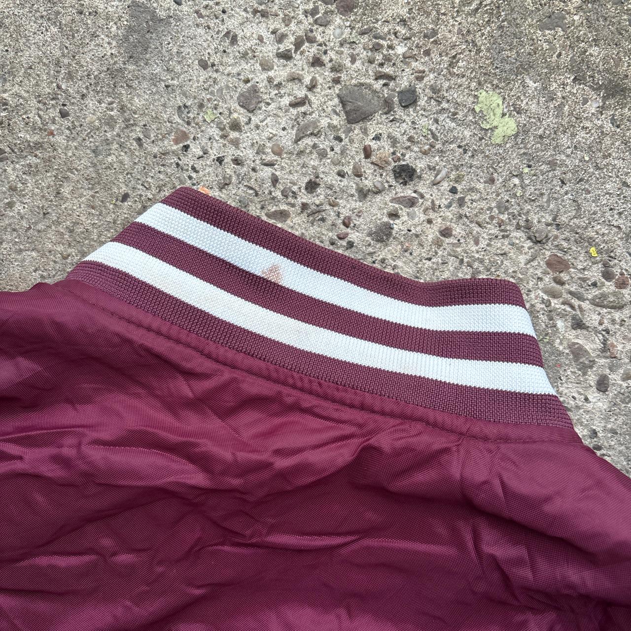 Burgundy bomber jacket