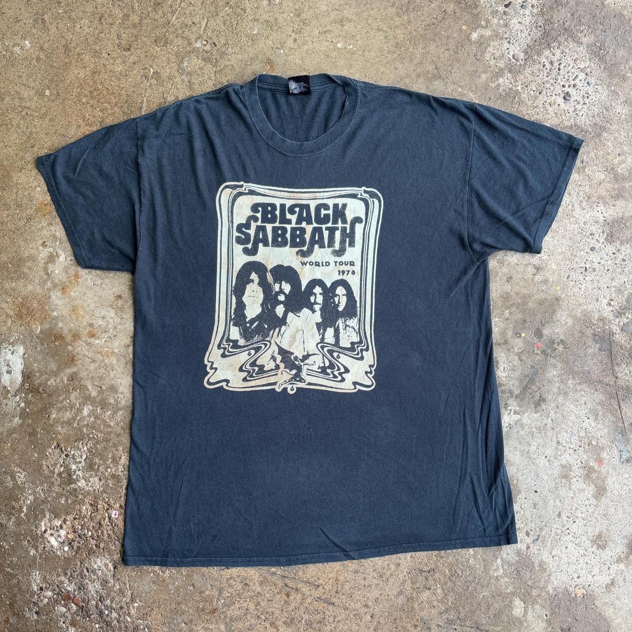 Navy 1978 Black Sabbath World Tour T-shirt re issue