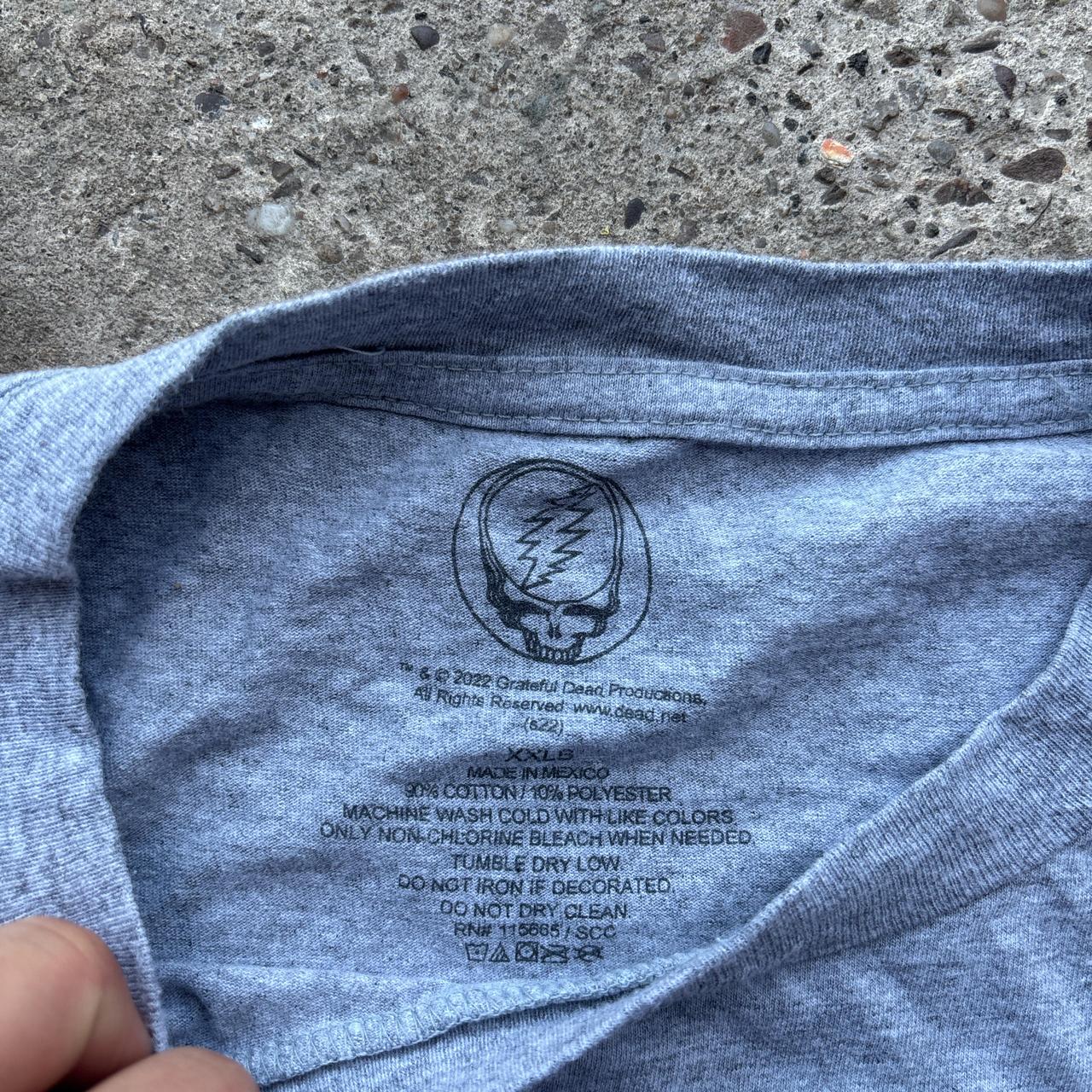 Official Grey Grateful Dead band t-shirt