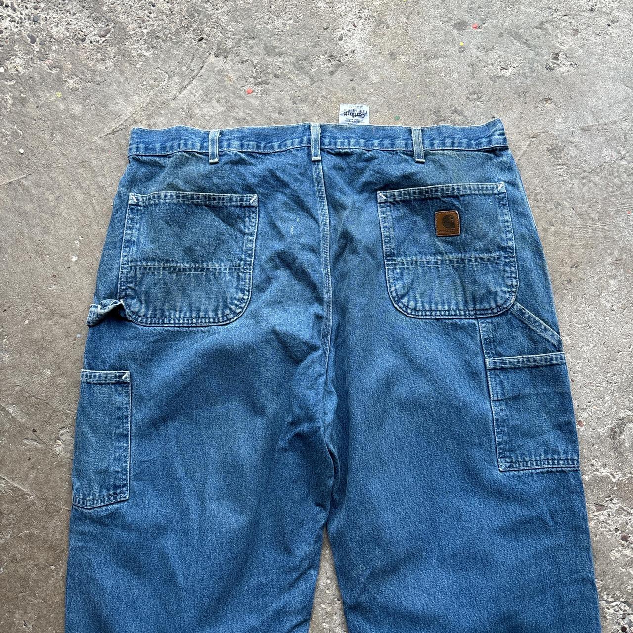 Blue Carhartt Carpenter Jean - W40/L32, Dungaree fit