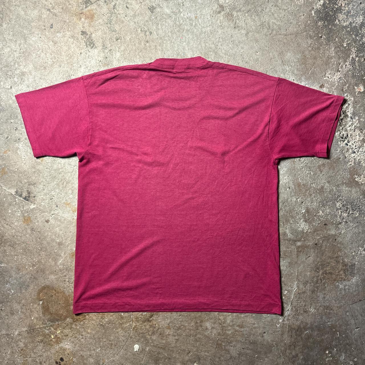 90s Burgundy and yellow Mugshots Crafton, PA tee - XL