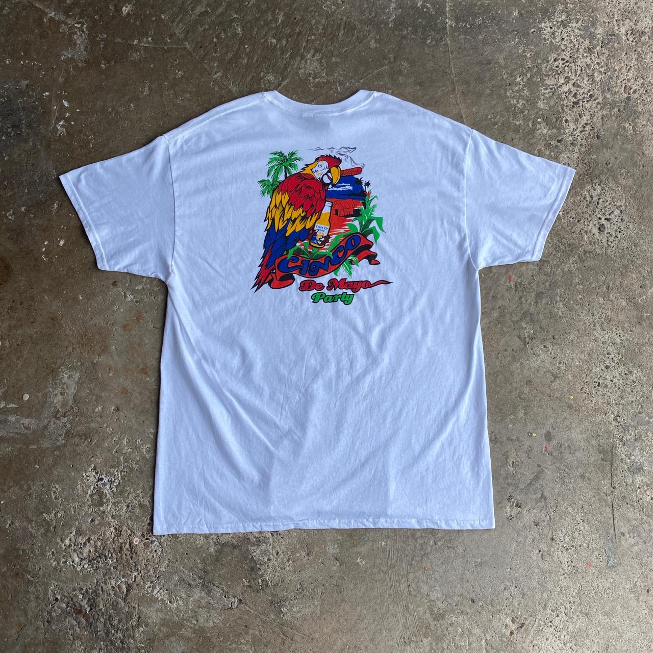 White Cinco de Mayo Graphic T-Shirt - XL