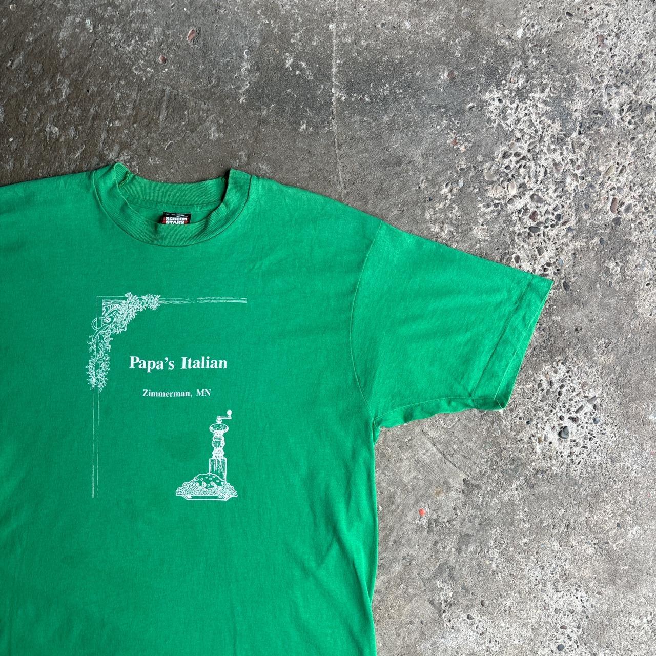Green Vintage Single Stitch Graphic T-Shirt