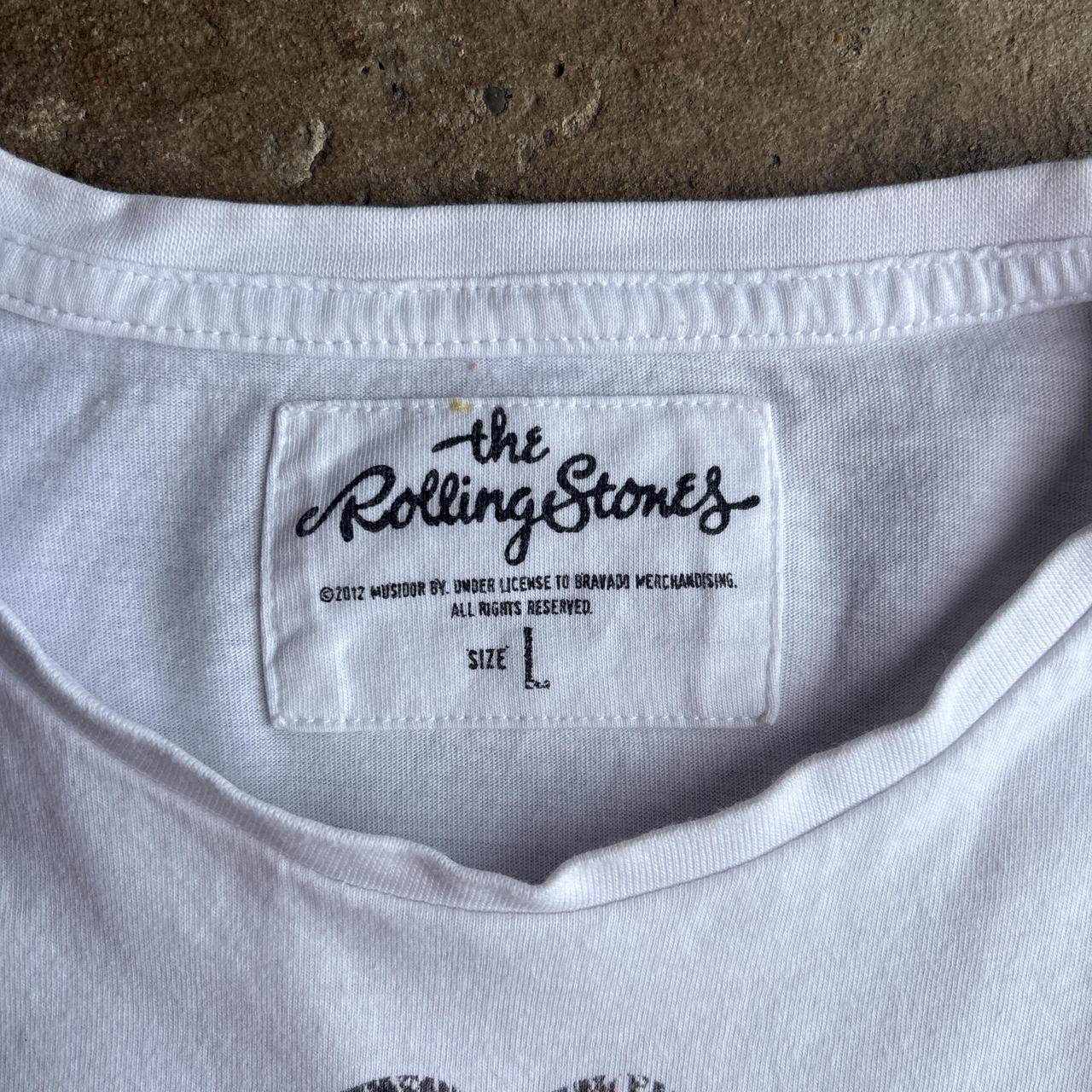 White Graphic Rolling Stones T-Shirt - L