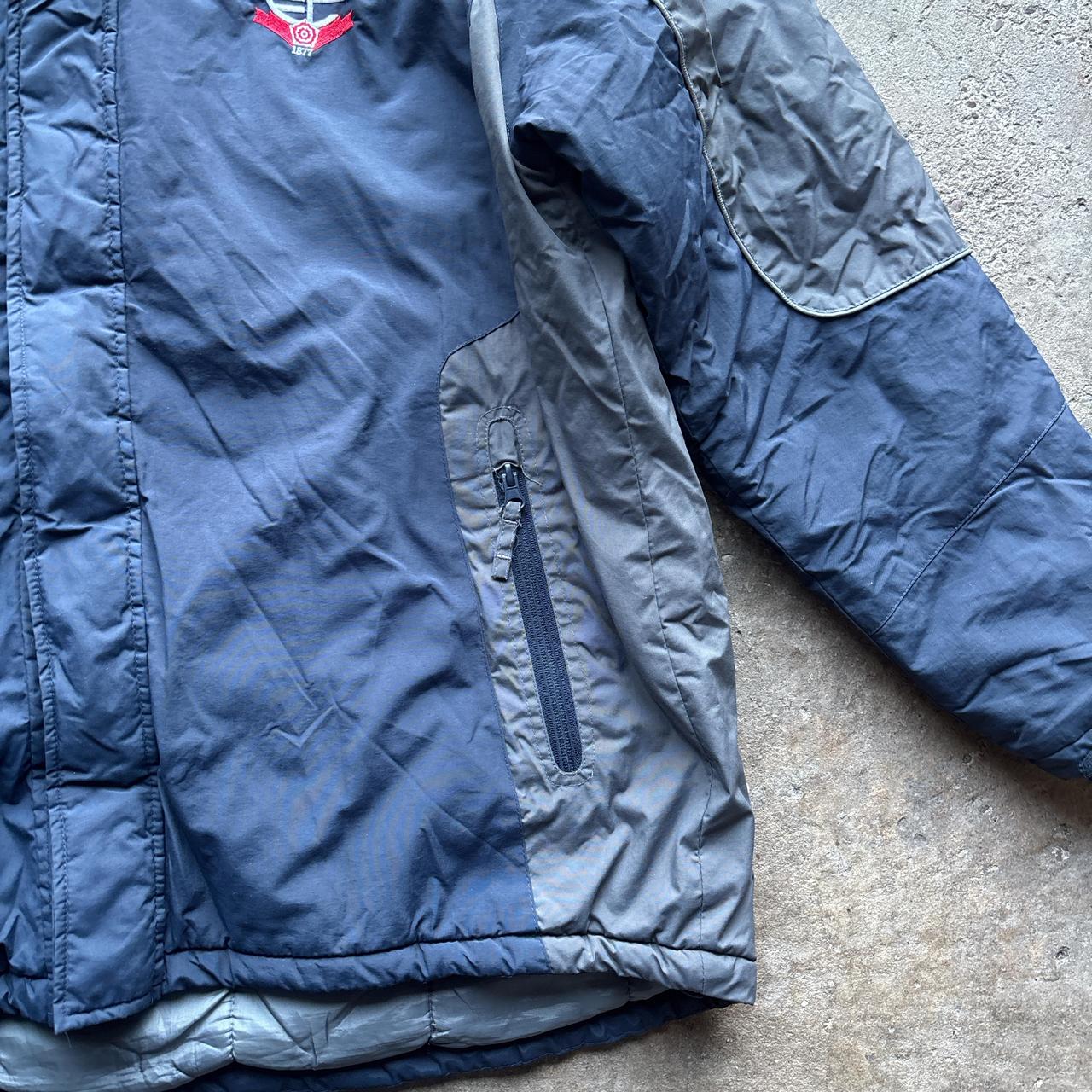 Navy and grey Bolton Wanderers puffer jacket
