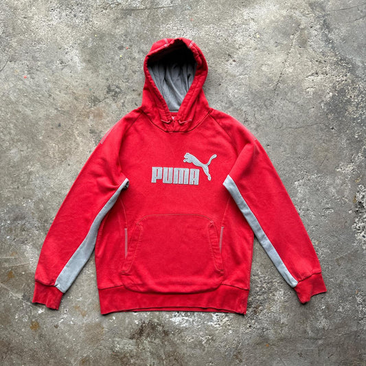 Red and grey puma hoody