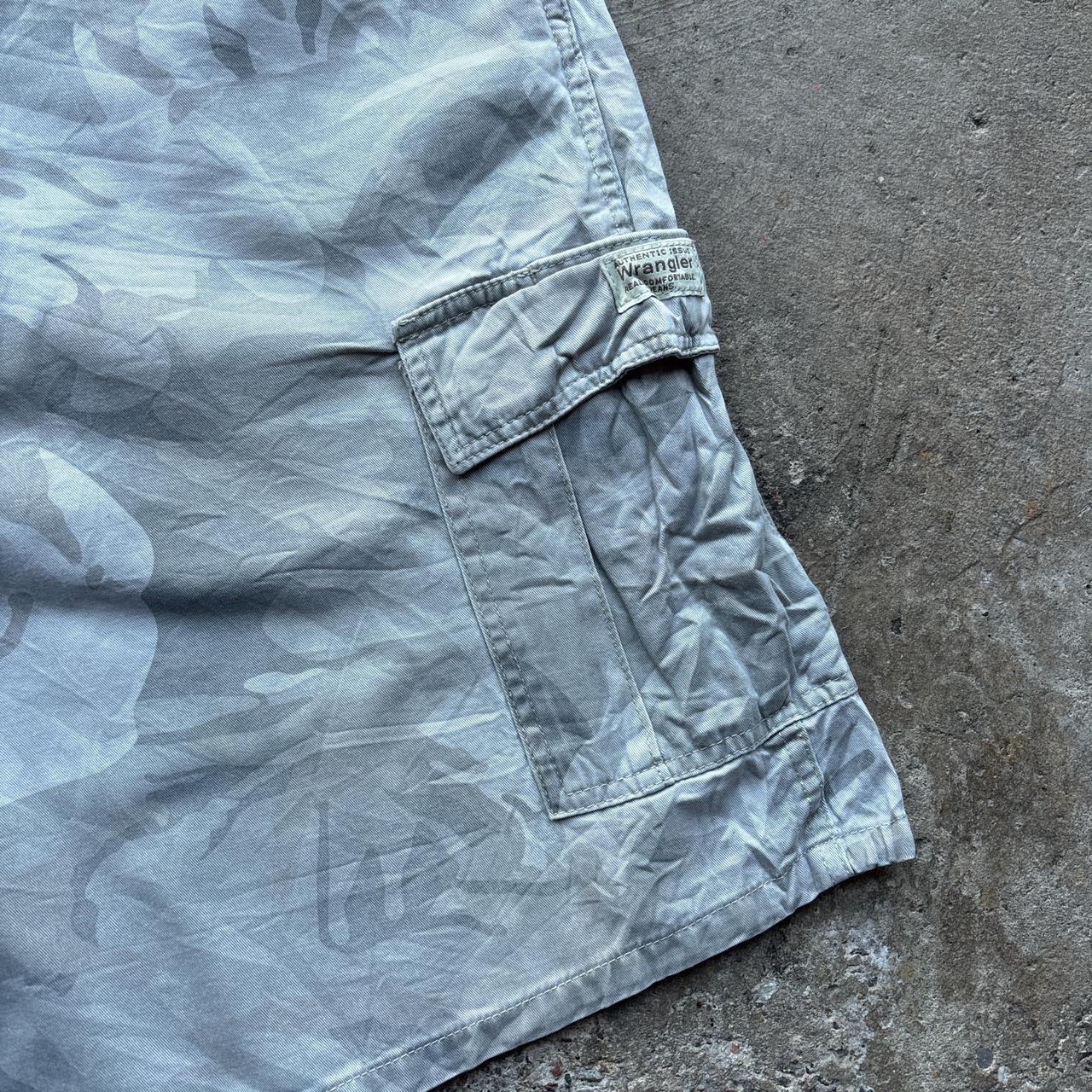 Grey Camo Wrangler shorts