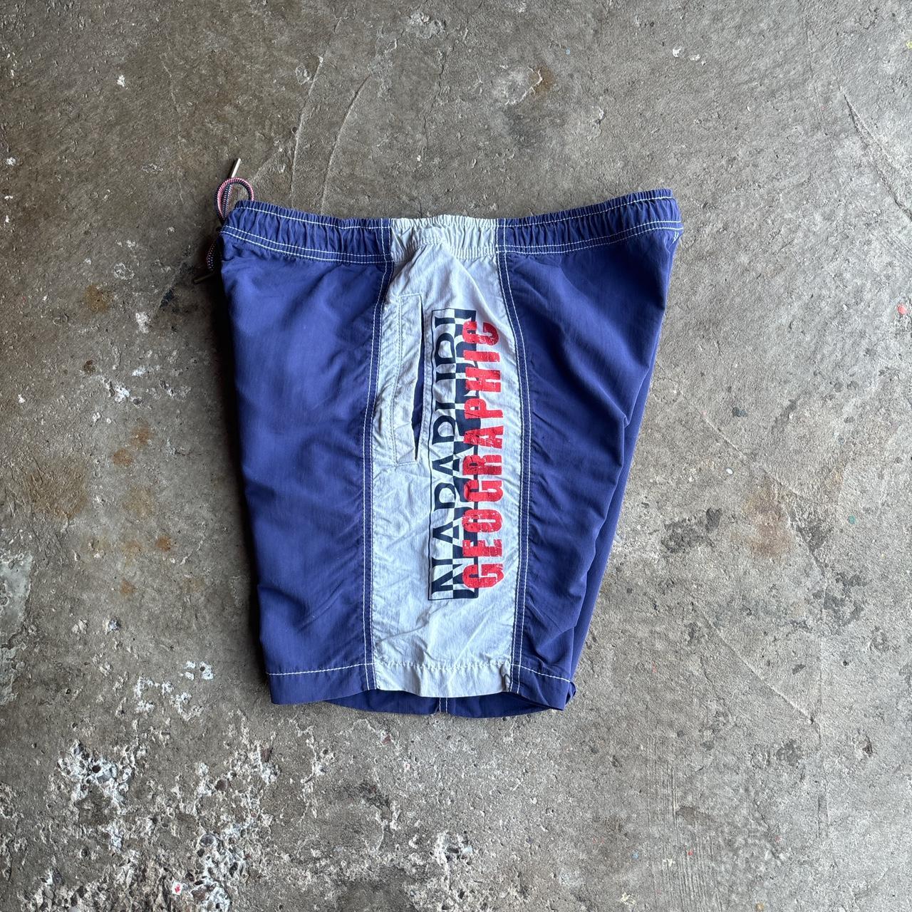 Purple & White Napapirjri Swim Shorts