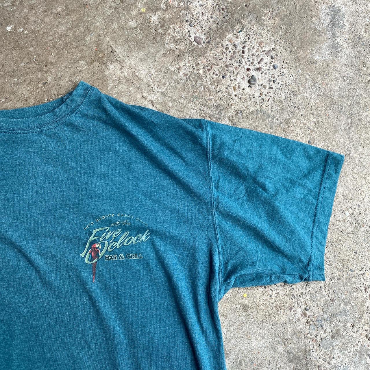 Blue ‘Five O’clock’ Bar T-Shirt