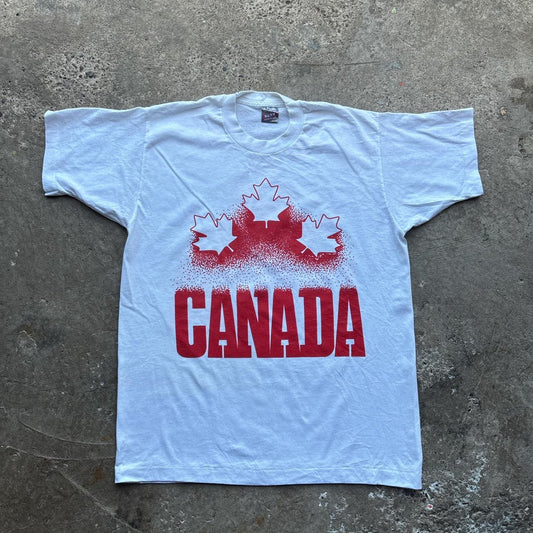 90s White Canada graphic single stitch t-shirt