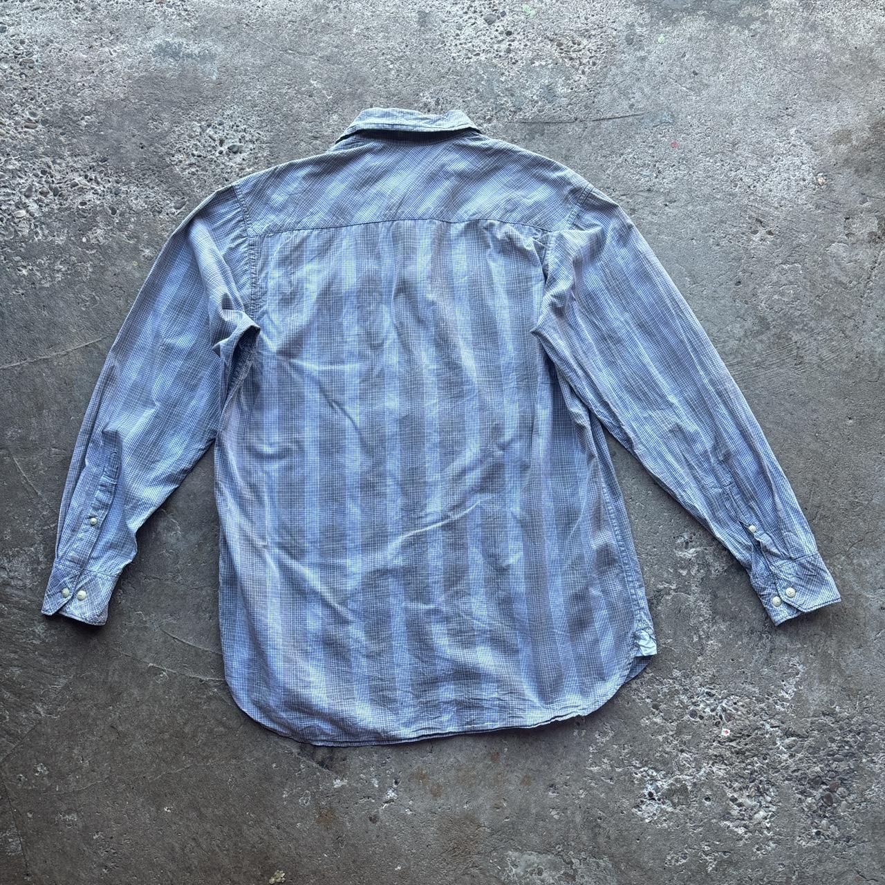 Grey and white Wrangler western shirt
