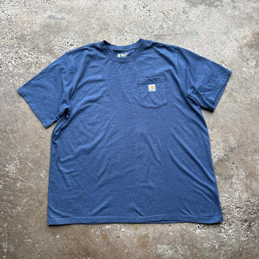 Blue Carhartt pocket tee - XXXL