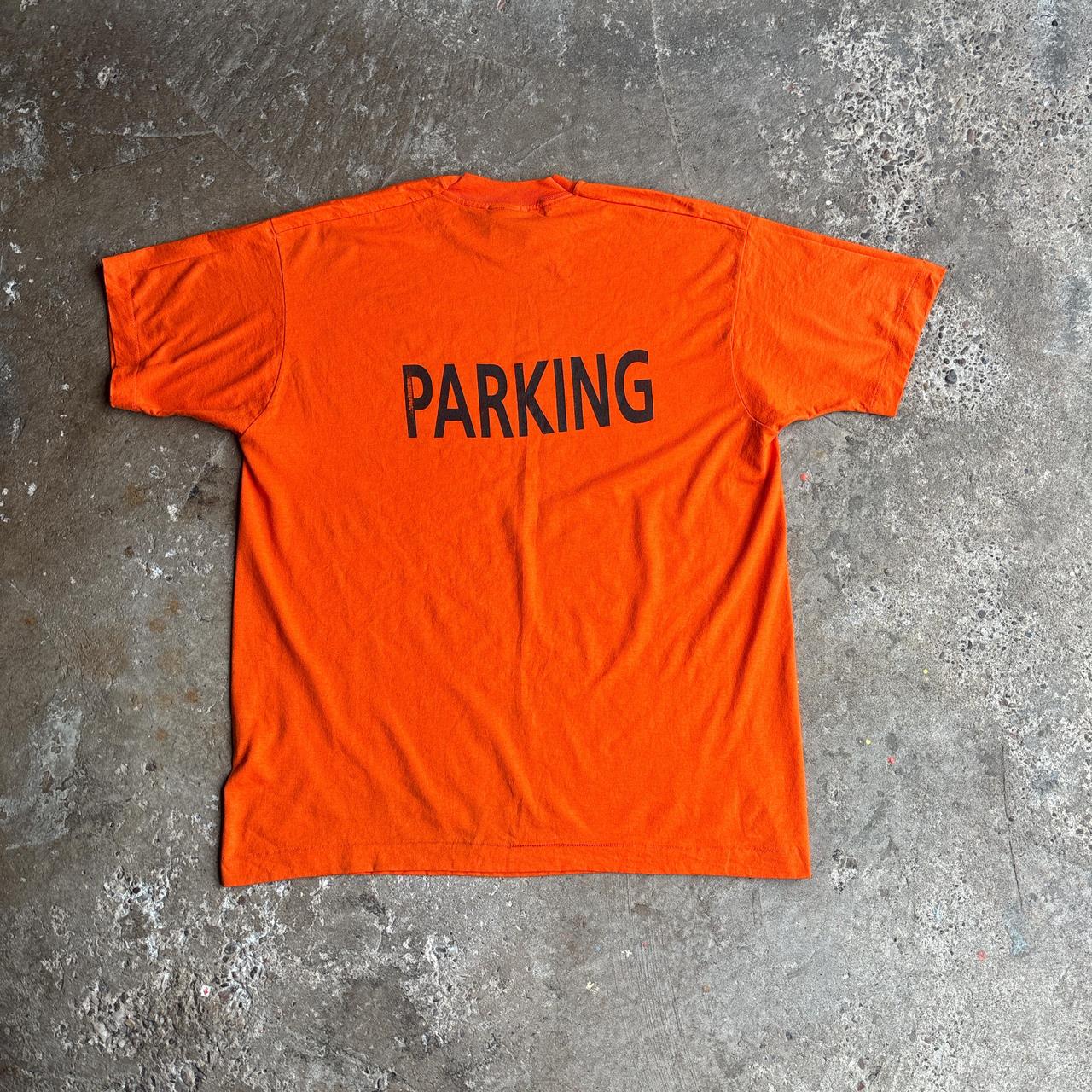 Vintage Orange ‘PARKING’ Single Stitch T-Shirt