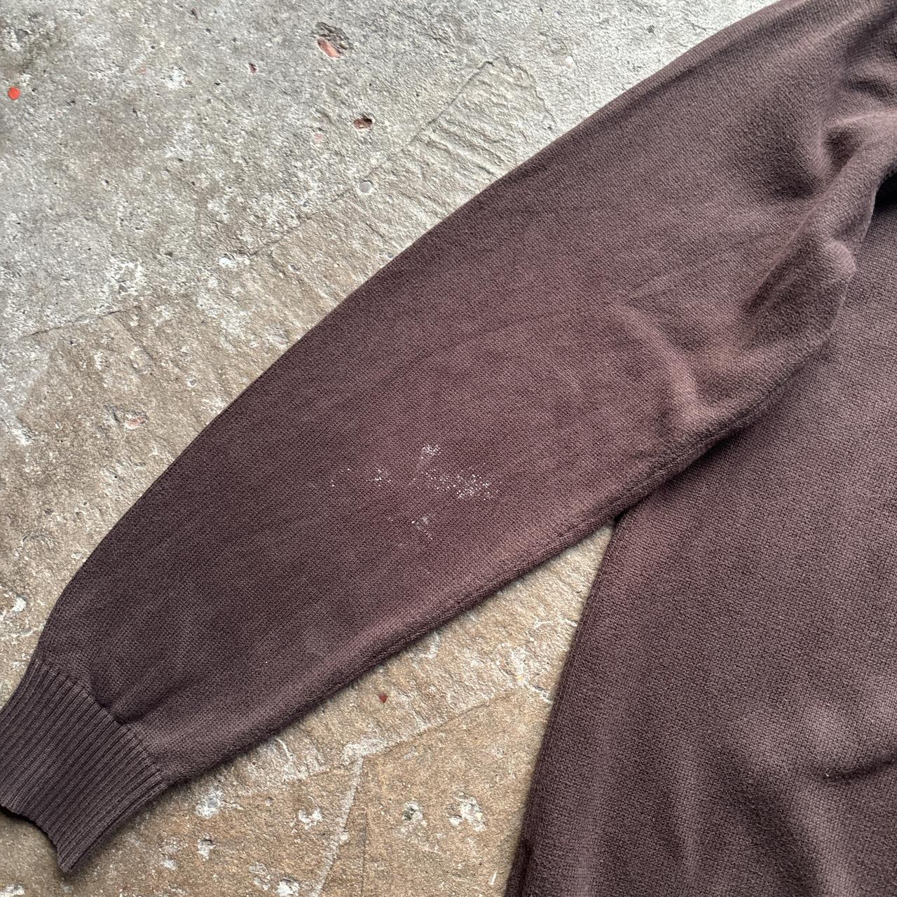 Y2K Brown Tommy Hilfiger knitted sweatshirt - L