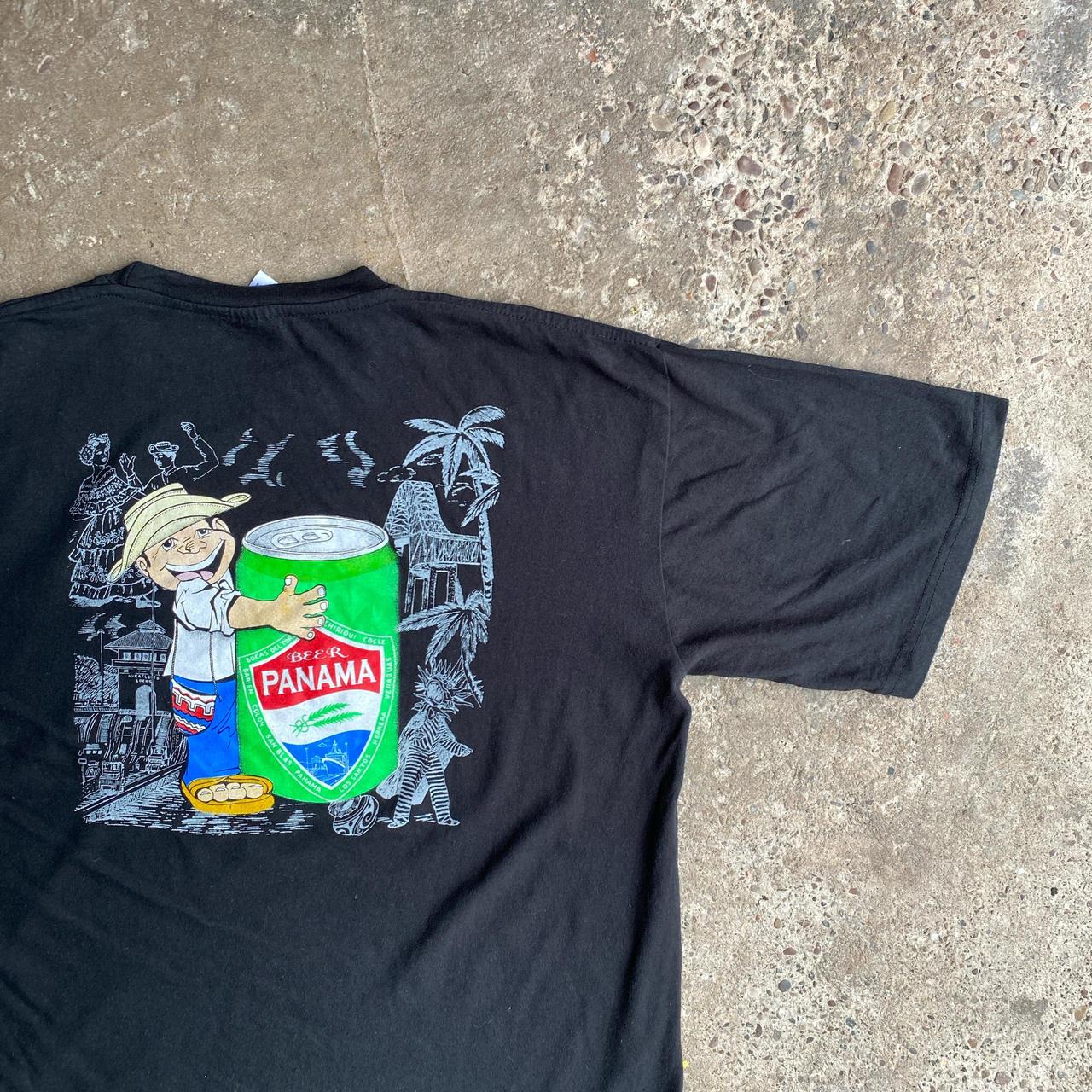 Black Beer Panama Graphic T-Shirt π΅π¦- 2XL