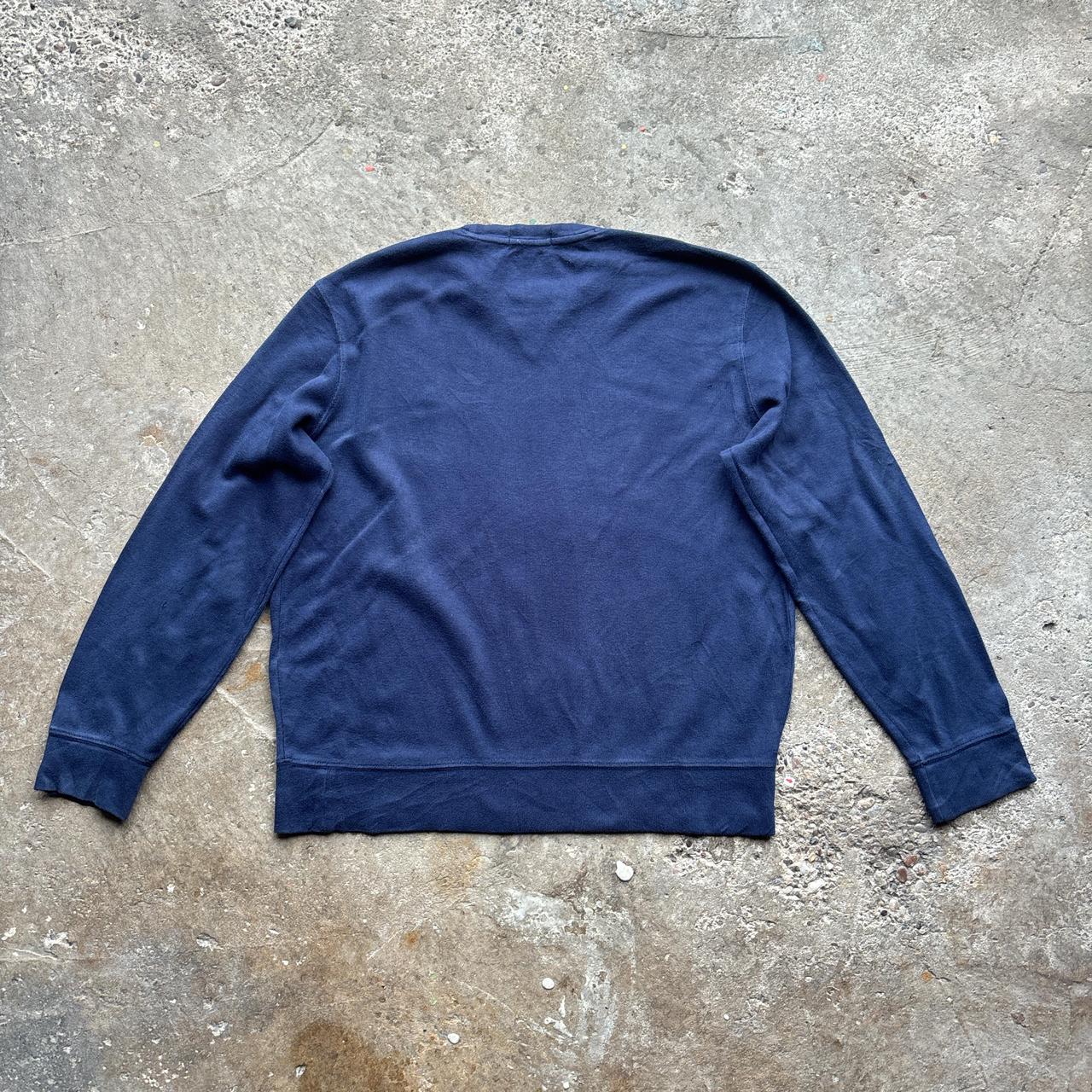 Navy Polo Ralph Lauren sweatshirt with red pony logo