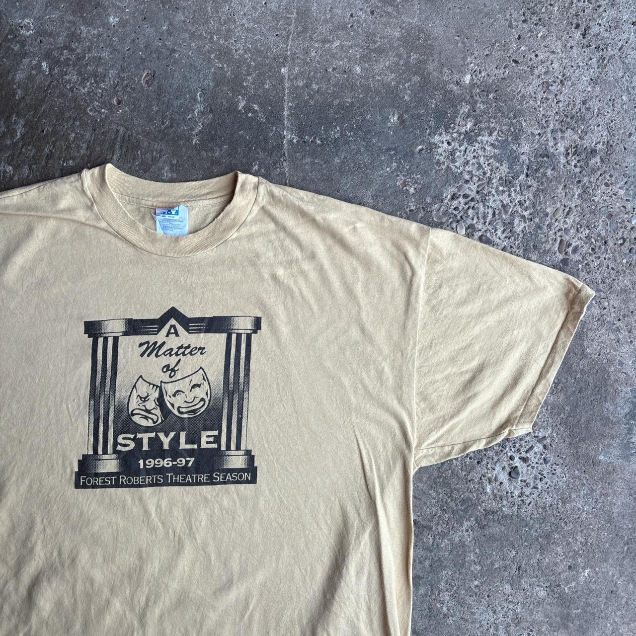 Vintage 99’ Yellow Graphic Theatre T-Shirt