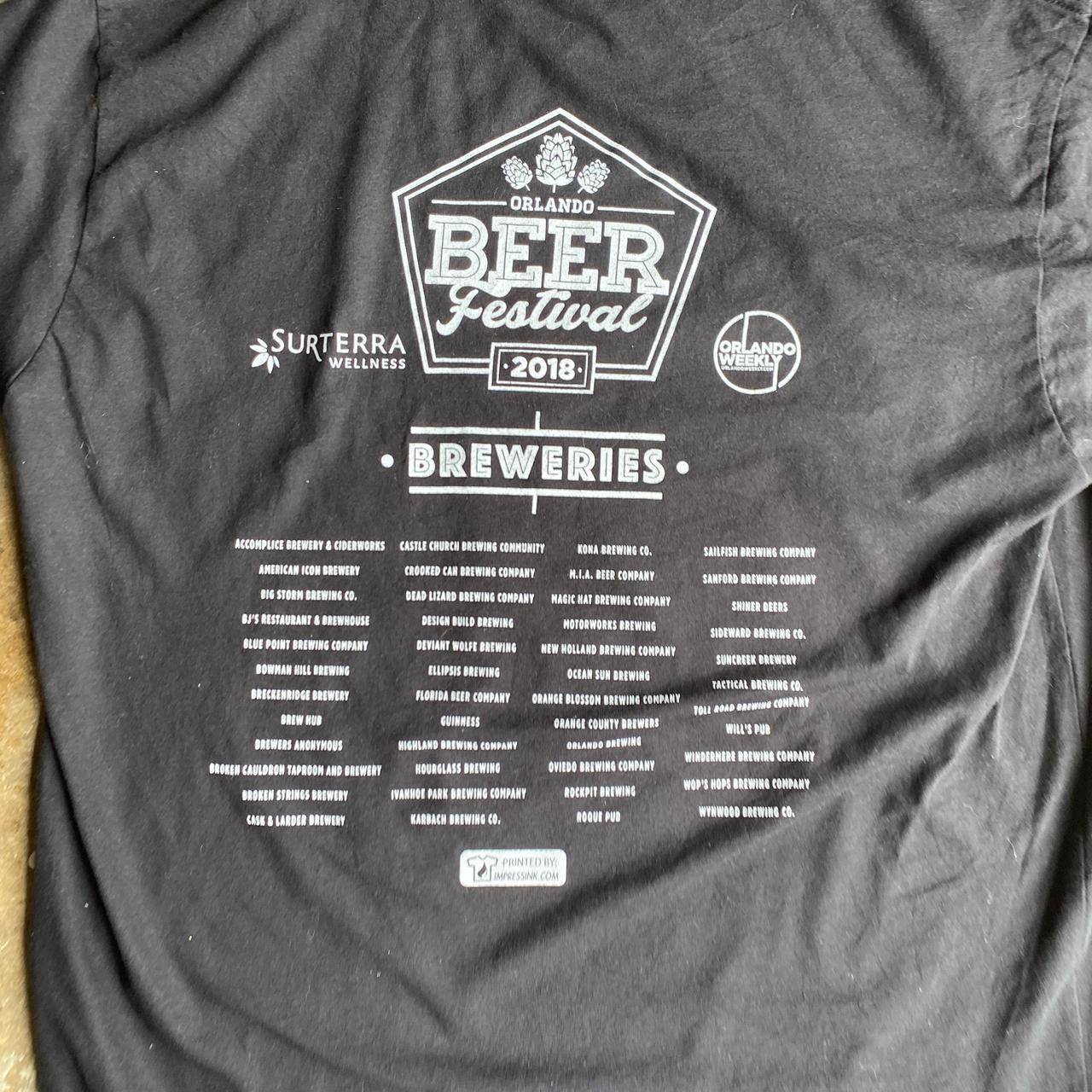 Black ‘Orlando Beer Festival 2018’ Bar T-Shirt