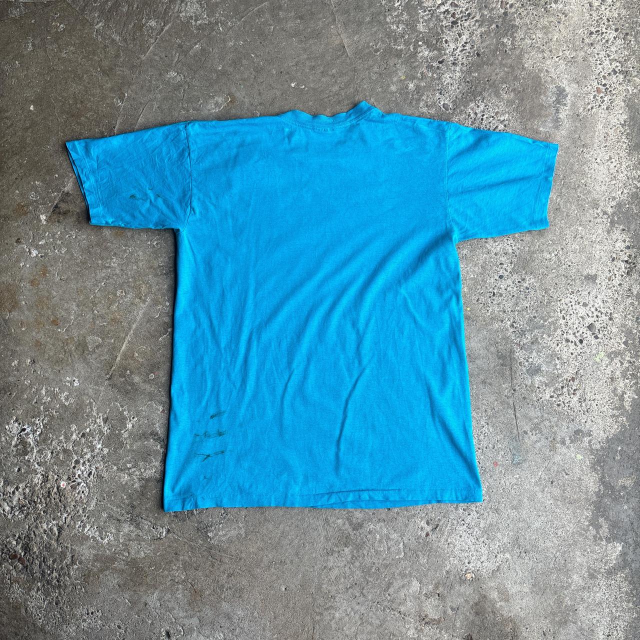 Vibrant Blue ‘The Sea Ranch’ Single Stitch T-Shirt - XL