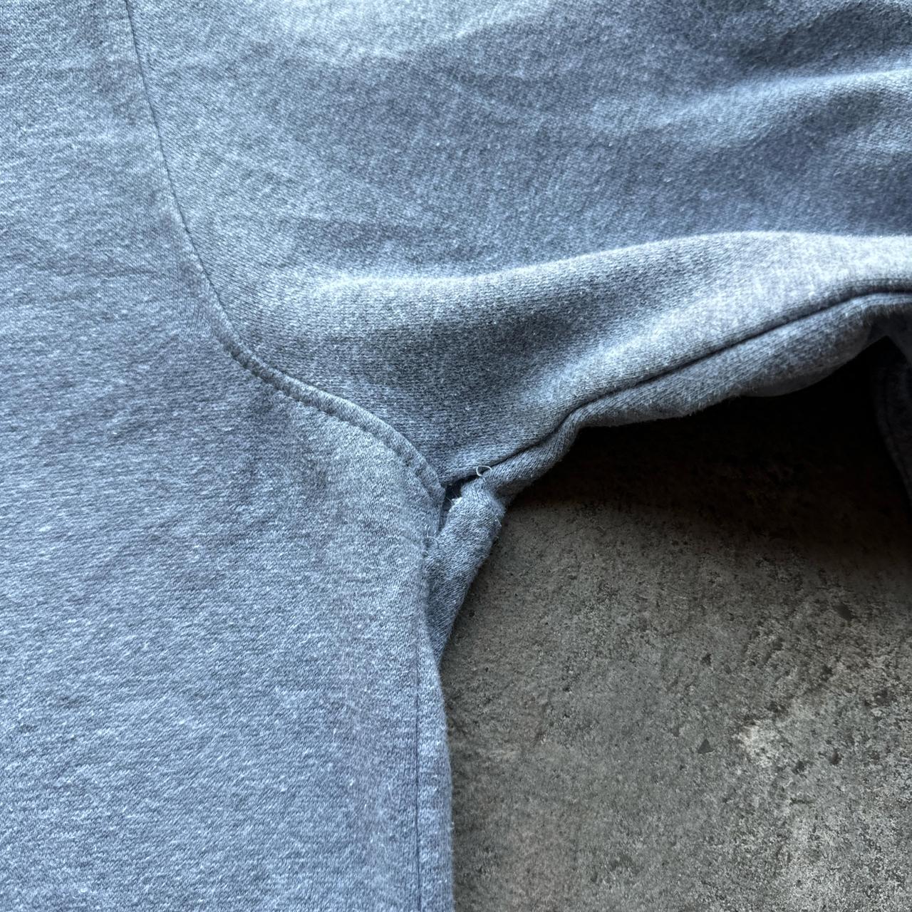 Grey Adidas quarter zip with embroidered logo