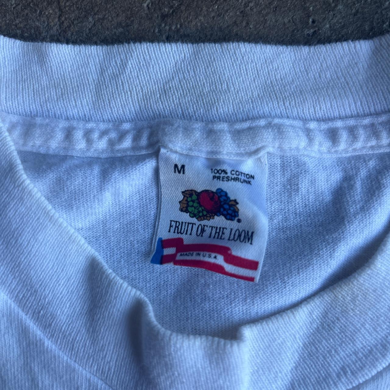 Vintage White Single Stitch Graphic Car T-Shirt