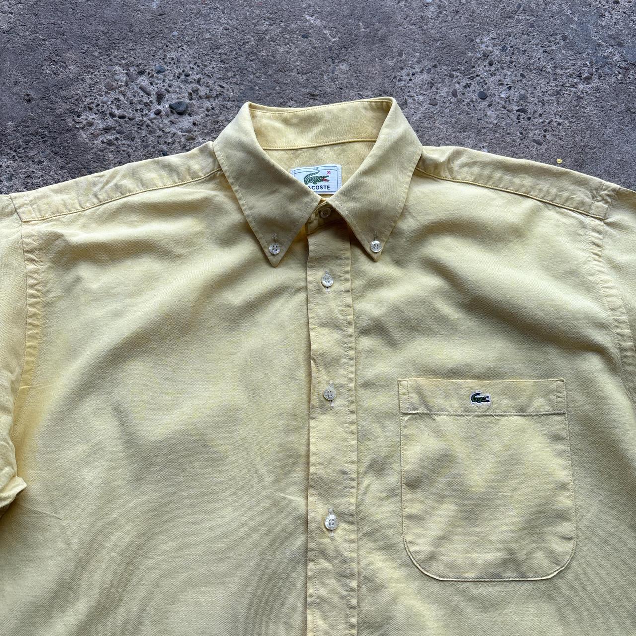 Vintage Yellow Lacoste short-sleeve shirt - L
