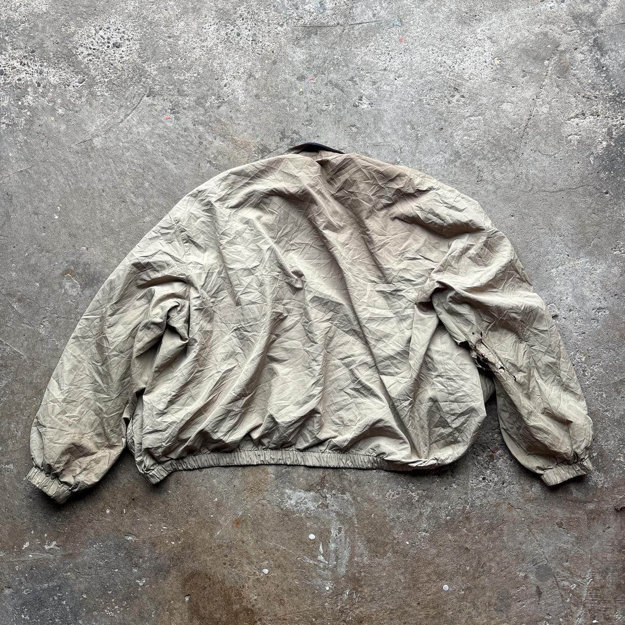 Cream Ralph Lauren Polo Golf jacket with navy collar
