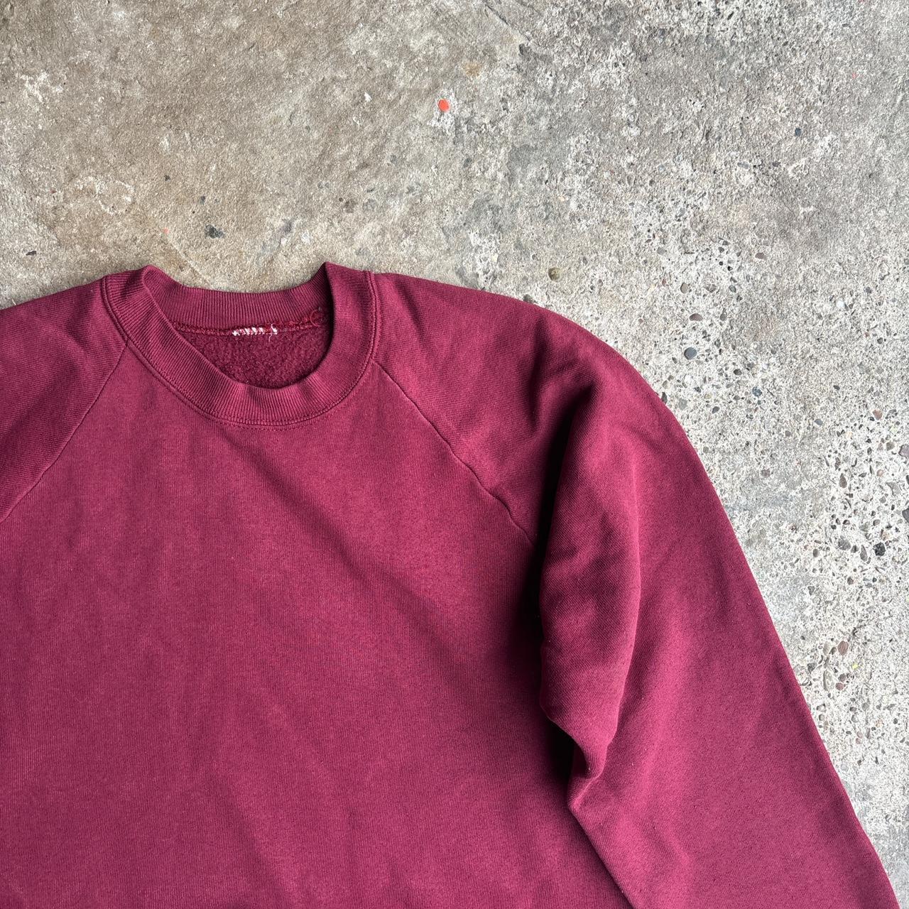 Classic Burgundy Crewneck Sweatshirt - L