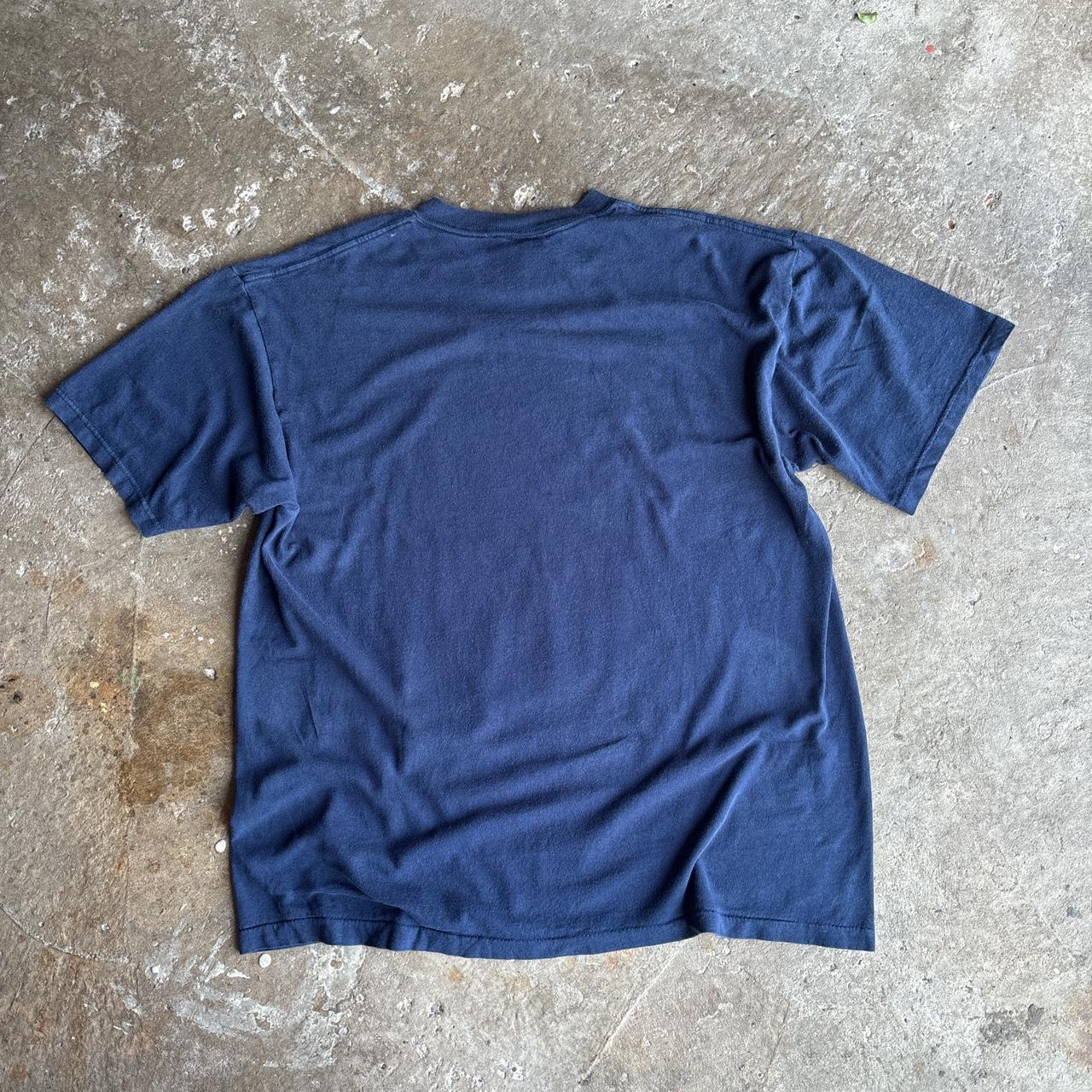 90s Navy frog graphic tee