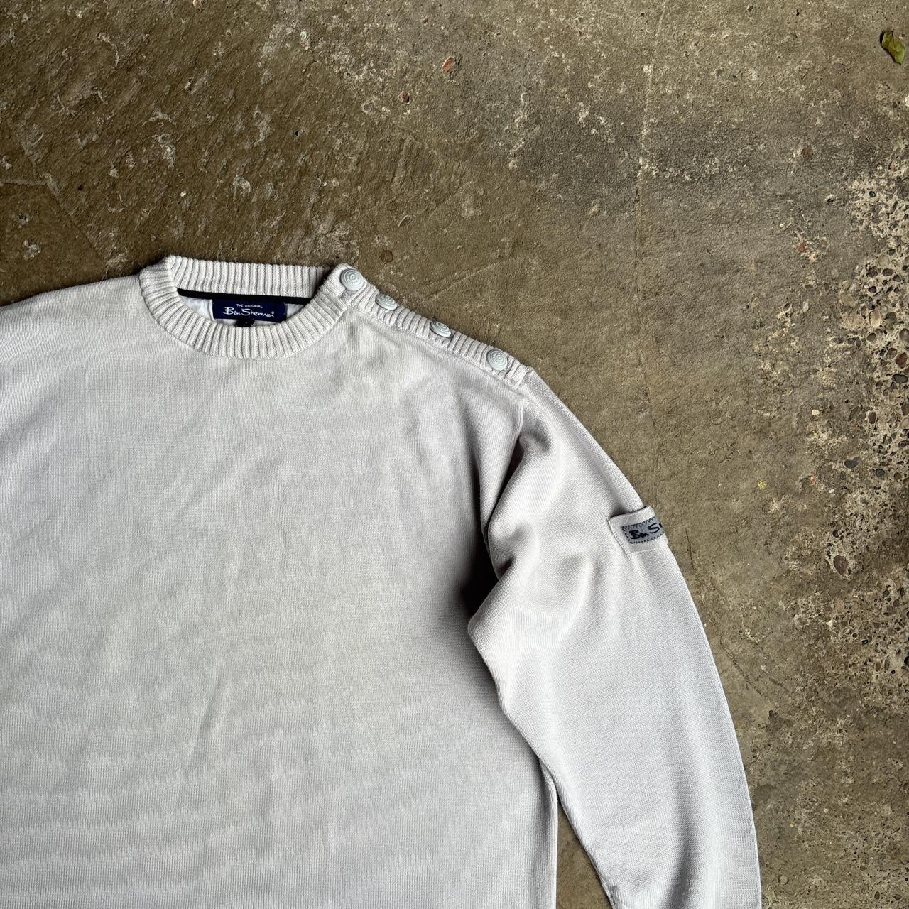 Grey Ben Sherman Y2K Crewneck Sweater - L