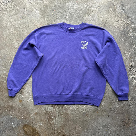 90s Purple graphic sweatshirt with darts design