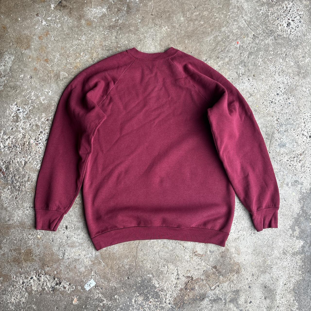 Classic Burgundy Crewneck Sweatshirt - L