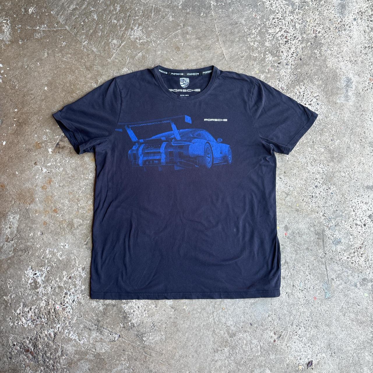 Navy Porsche Graphic T-Shirt