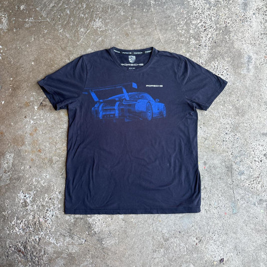 Navy Porsche Graphic T-Shirt
