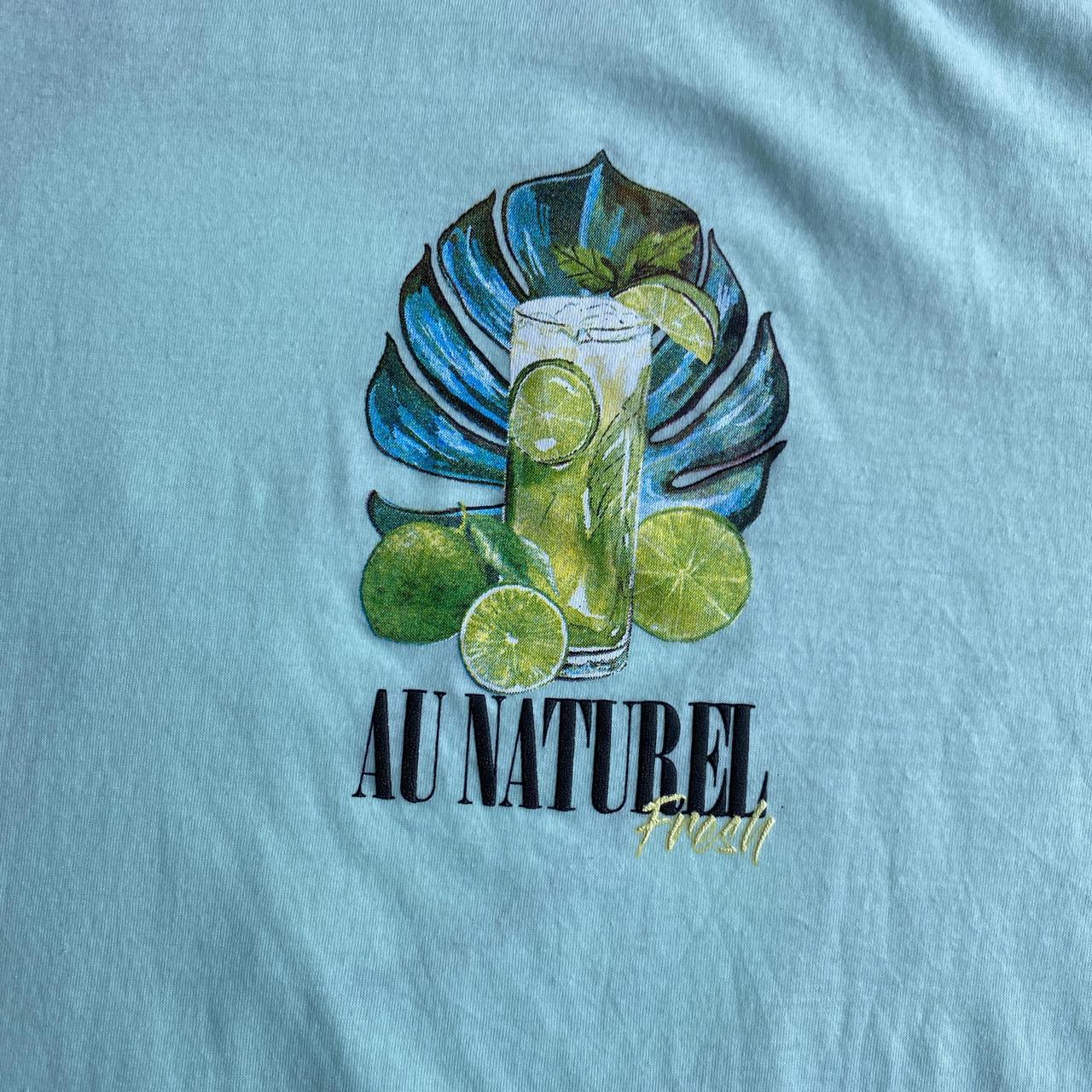 Blue Graphic Bar T-Shirt - 2XL