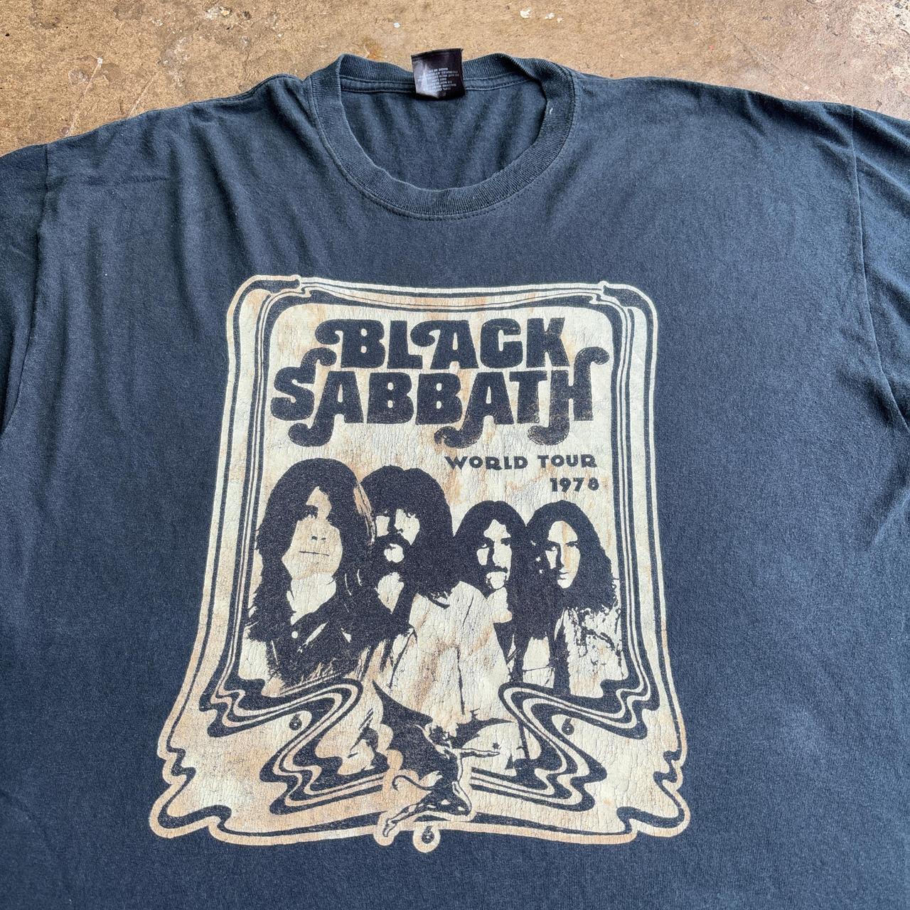 Navy 1978 Black Sabbath World Tour T-shirt re issue