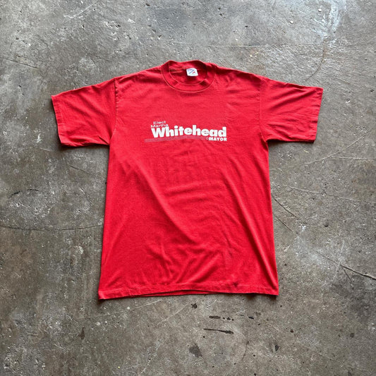 Vintage Red ‘Mayor’ Graphic Single Stitch T-Shirt