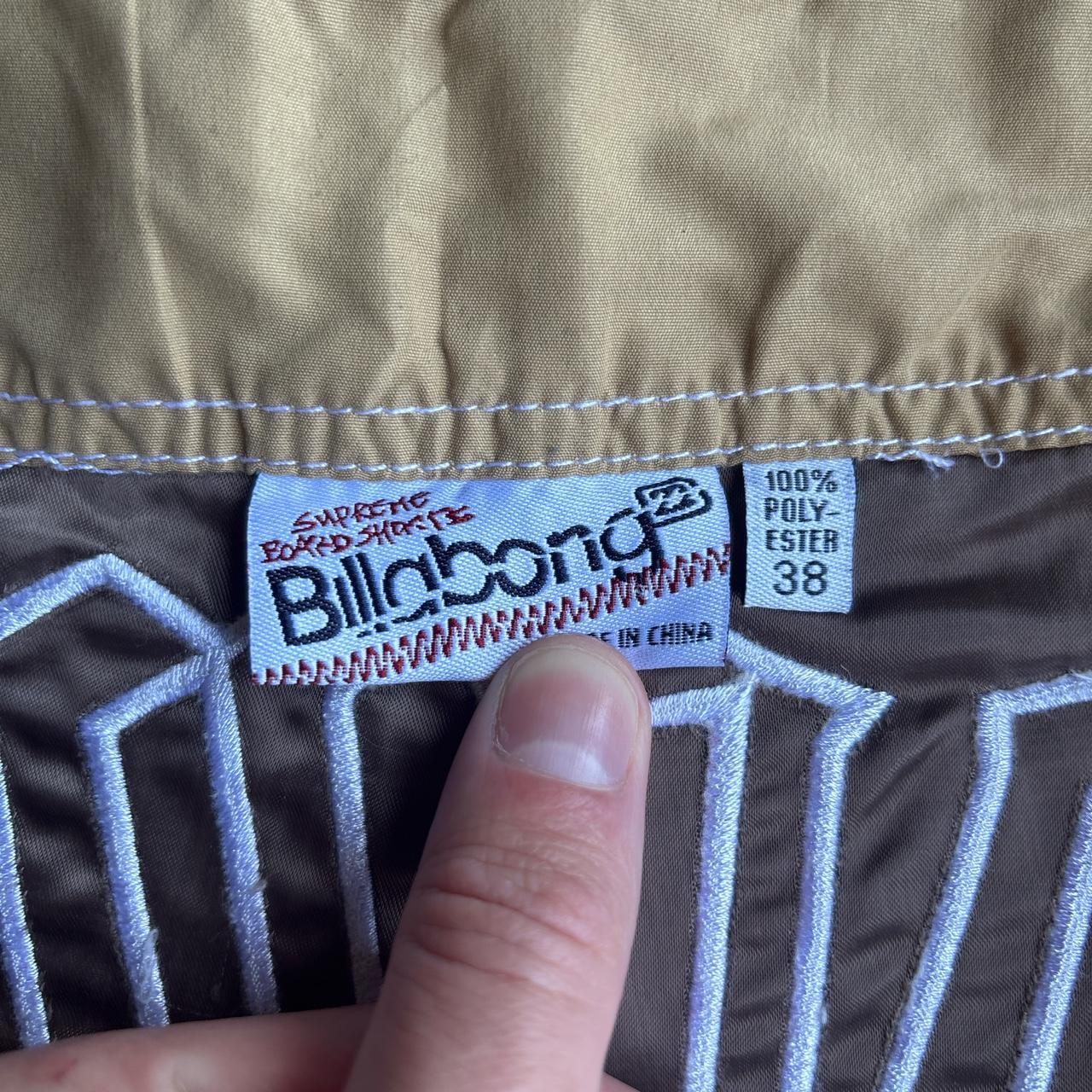 Brown Checkered Billabong Board Shorts