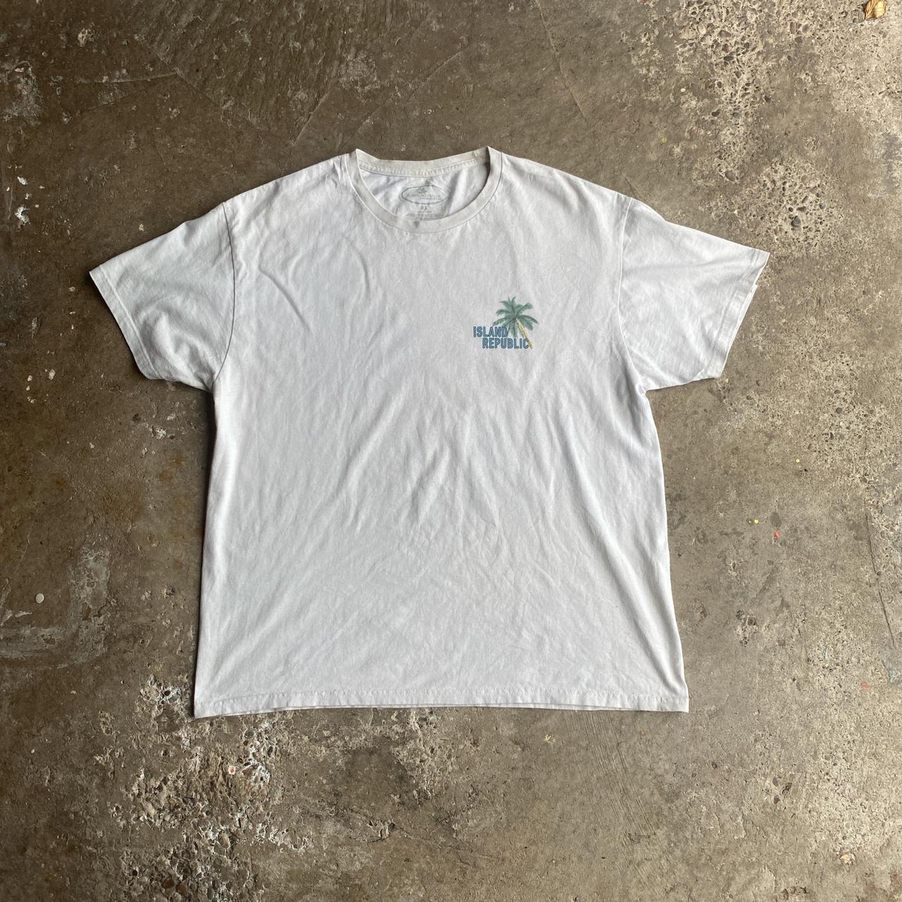 Off White Island Republic Graphic T-Shirt
