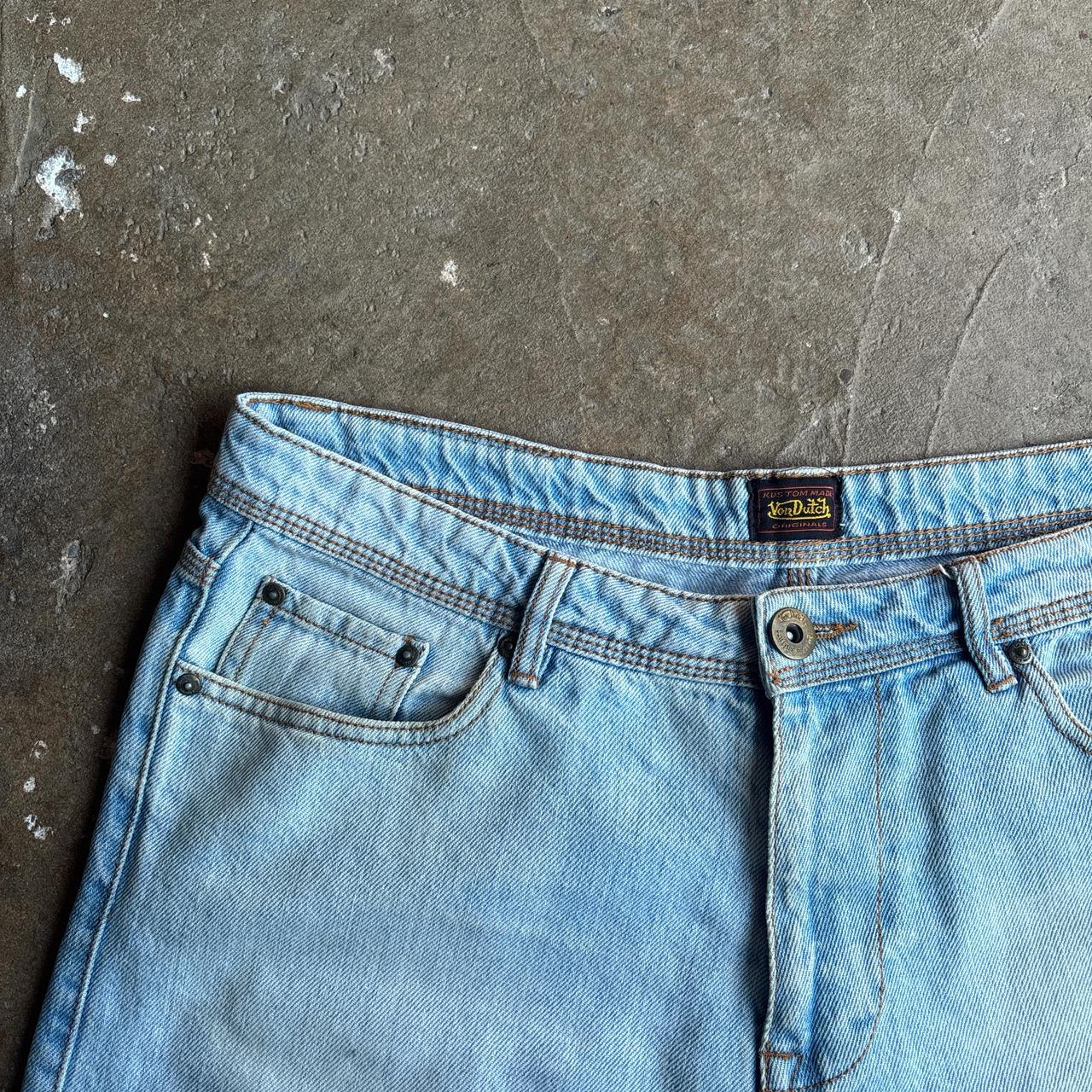 Light Blue Denim Von Dutch Jean Shorts