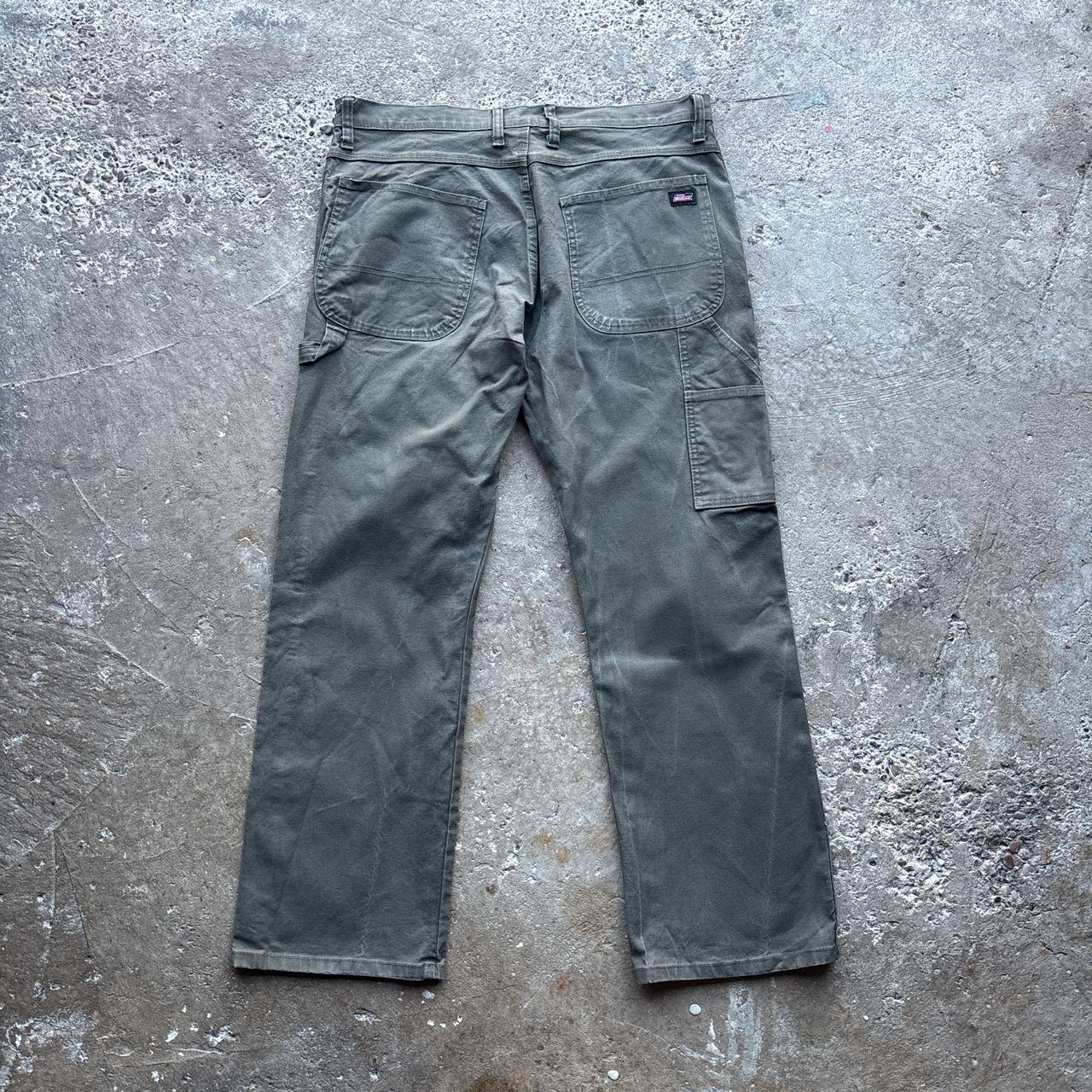 Khaki Green straight leg Dickies carpenter pants - W34