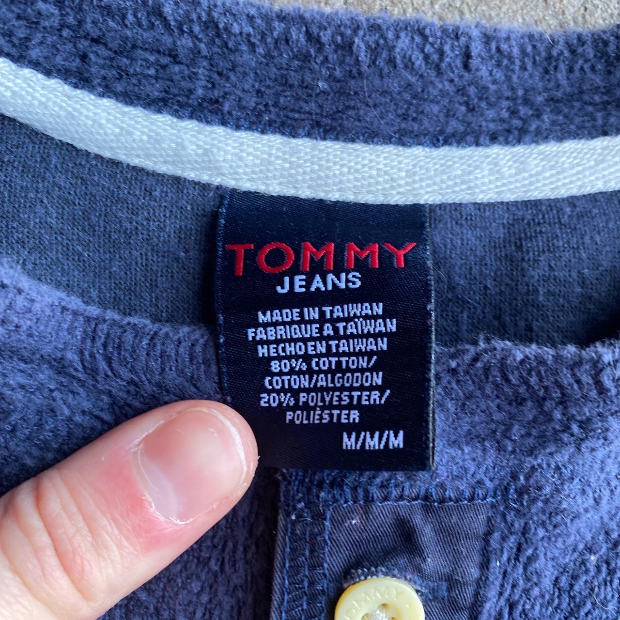 Navy Tommy Hilfiger Button Up Fleece - M