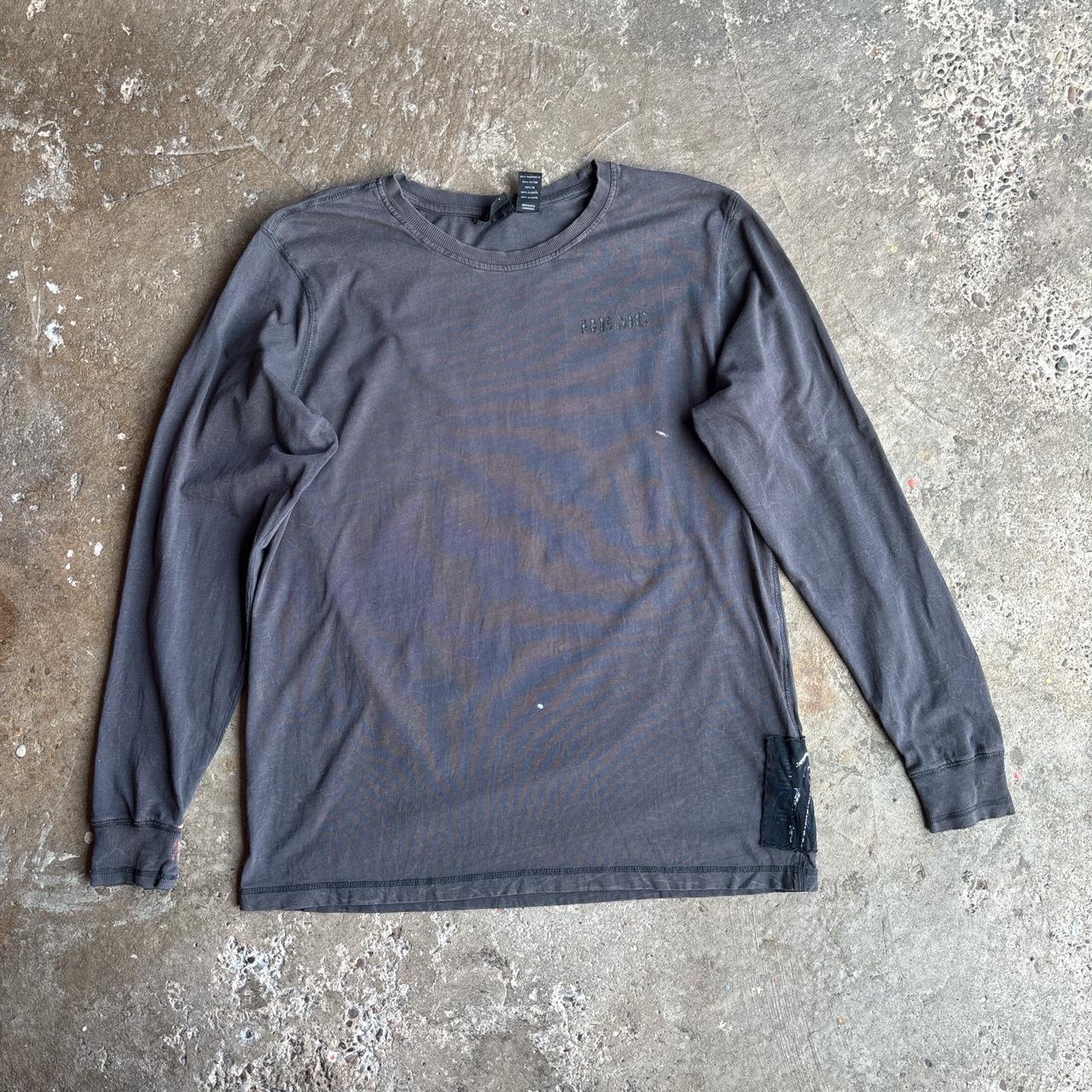 00s Grey Harley Davidson Motorcycle club long sleeve top